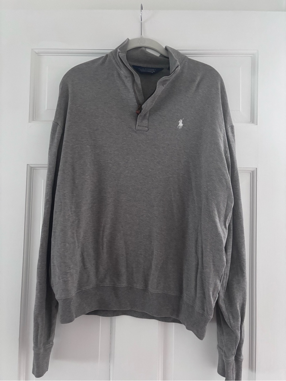 Polo by Ralph Lauren Gray Quarter-Zip Pullover Sweatshirt